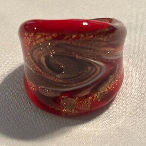 Murano Glass Ring - Size 7.5